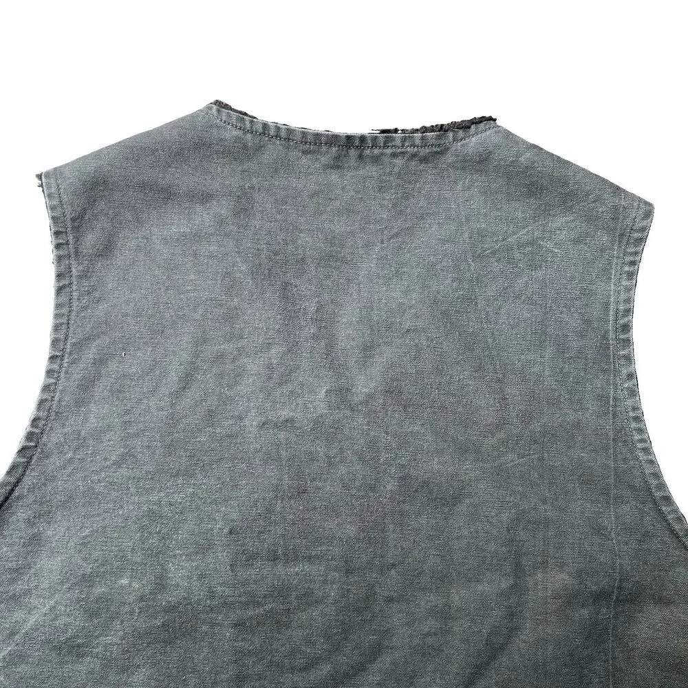 Carhartt V26 GVL Sandstone Duck Sherpa Lined Work Vest Men's XL Regular - Picture 11 of 13